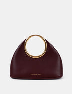 Hailey Statement Handle Bag - Burgundy
