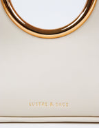 Hailey Statement Handle Bag - White