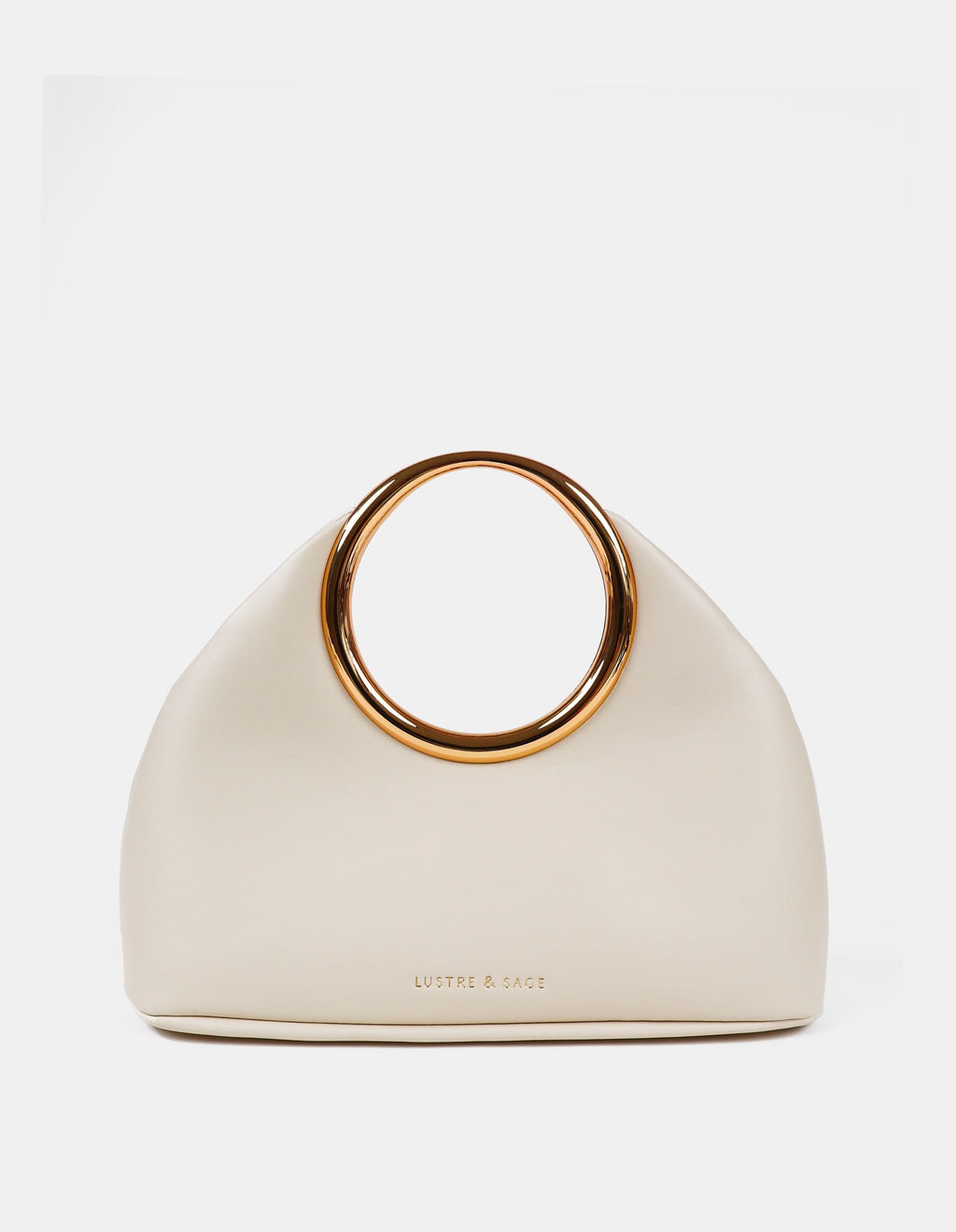 Hailey Statement Handle Bag - White