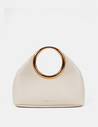 Hailey Statement Handle Bag - White