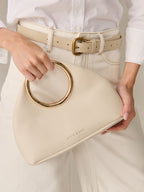 Hailey Statement Handle Bag - White