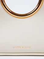 Hailey Statement Handle Bag - White