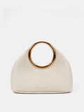 Hailey Statement Handle Bag - White
