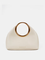 Hailey Statement Handle Bag - White