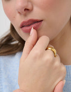 Halo Ring - 18K Gold Plated