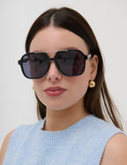 Ingrid Dome Hoop Earrings - 18K Gold Plated