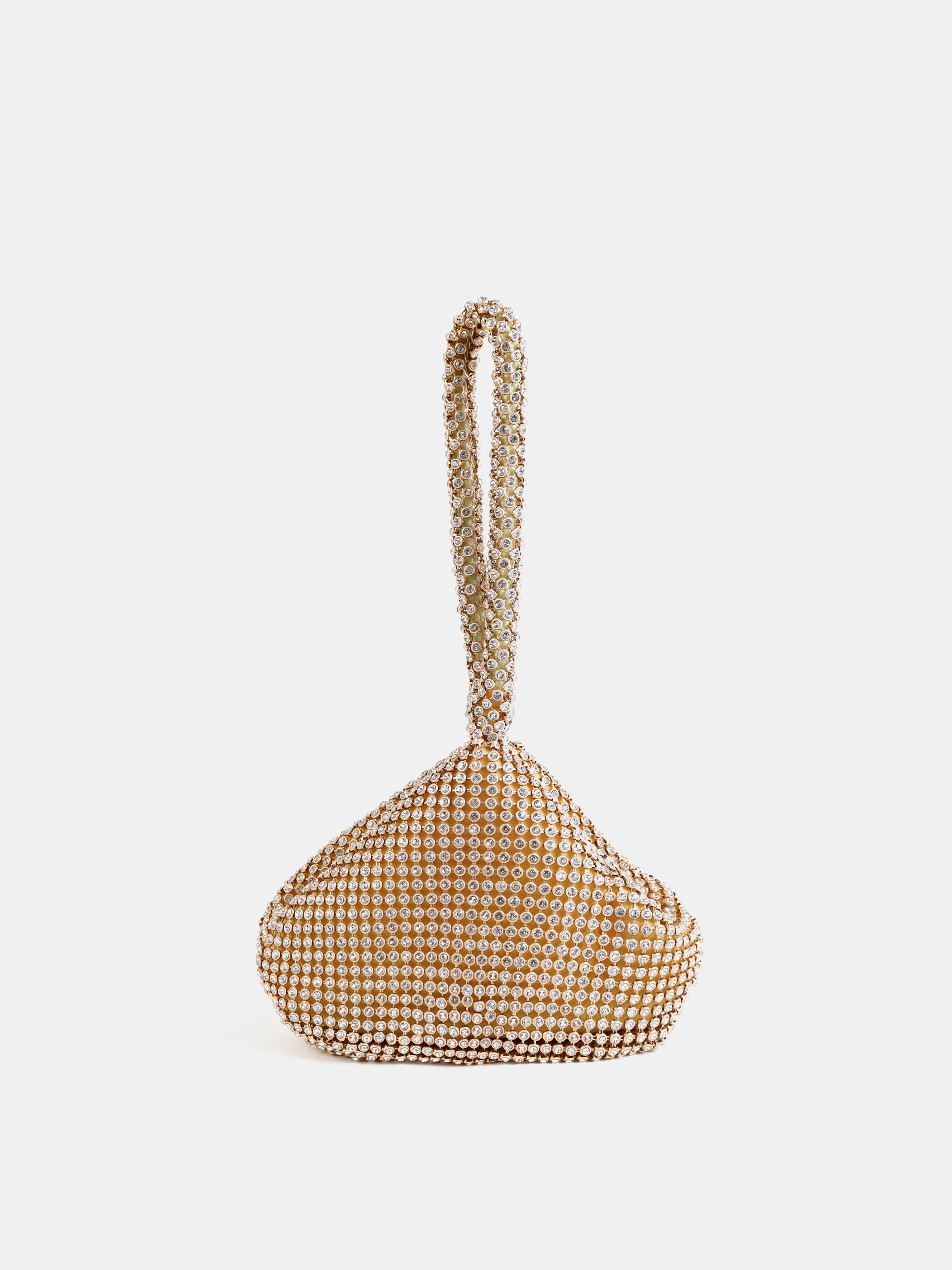 Jada Diamanté Wristlet Bag - Gold