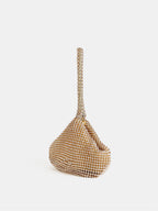Jada Diamanté Wristlet Bag - Gold