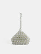 Jada Diamanté Wristlet Bag - Silver