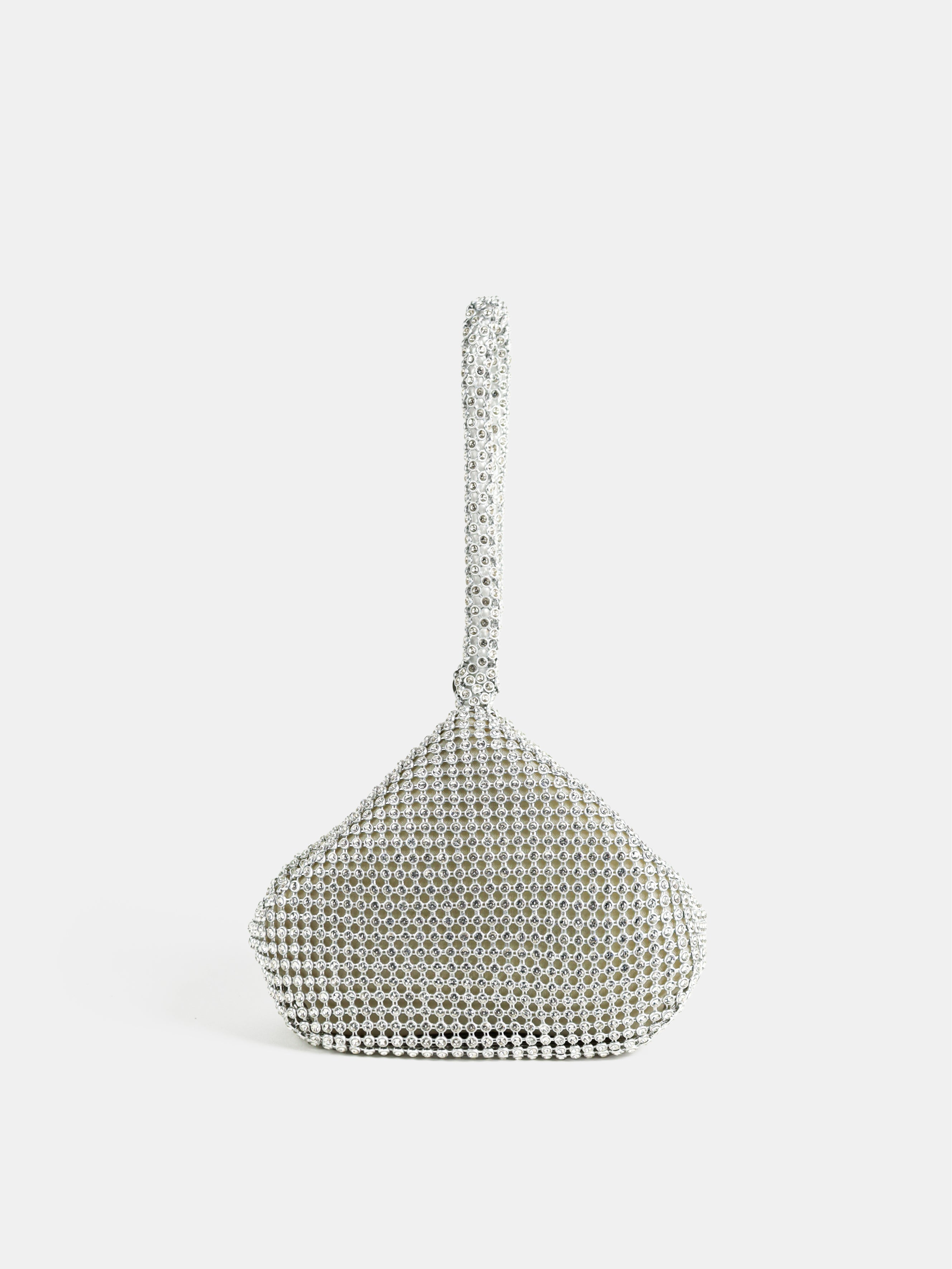 Jada Diamanté Wristlet Bag - Silver