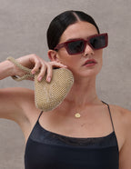 Jada Diamanté Wristlet Bag - Gold