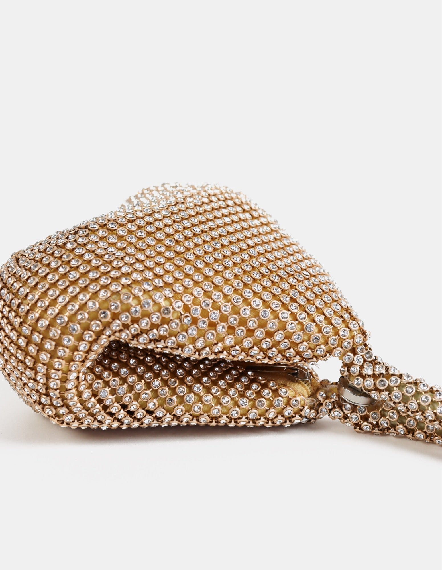 Jada Diamanté Wristlet Bag - Gold