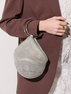 Jada Glomesh Evening Bag - Silver