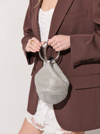 Jada Glomesh Evening Bag - Silver