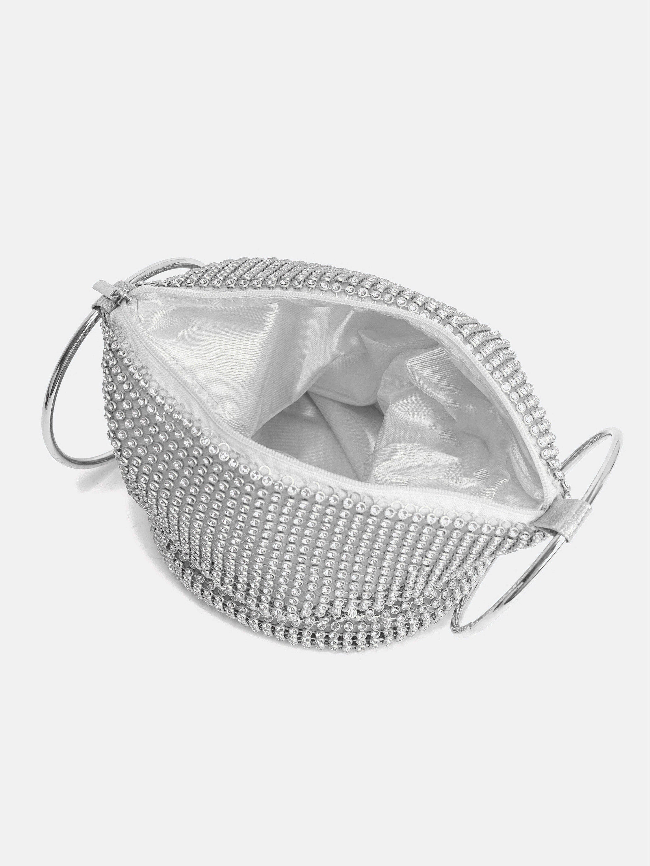 Jada Glomesh Evening Bag - Silver
