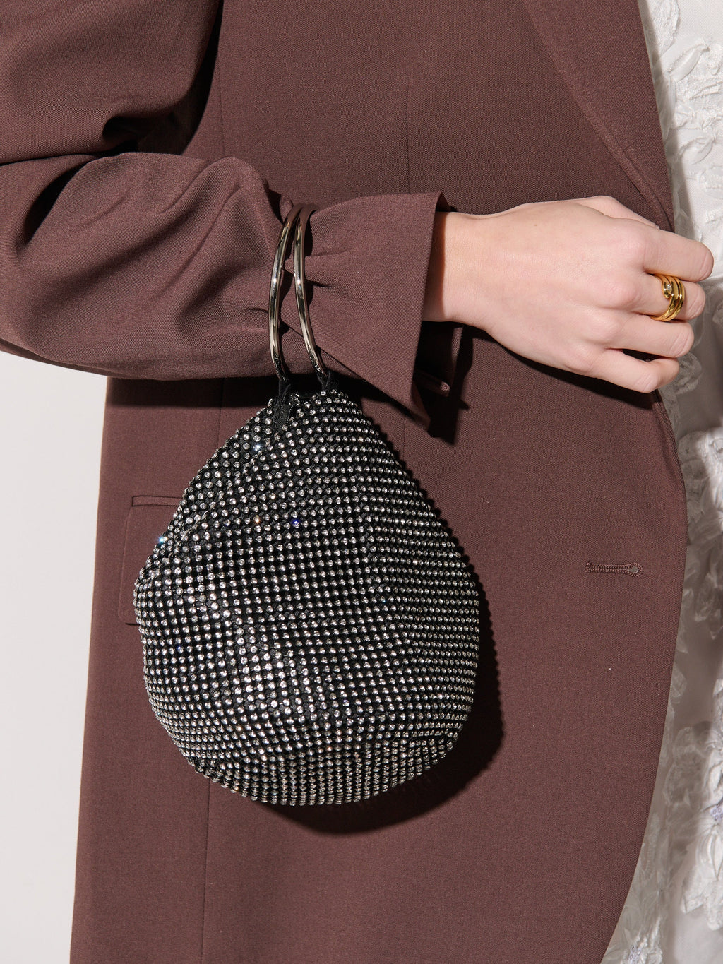 Jada Glomesh Evening Bag - Black