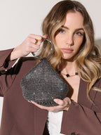 Jada Glomesh Evening Bag - Black