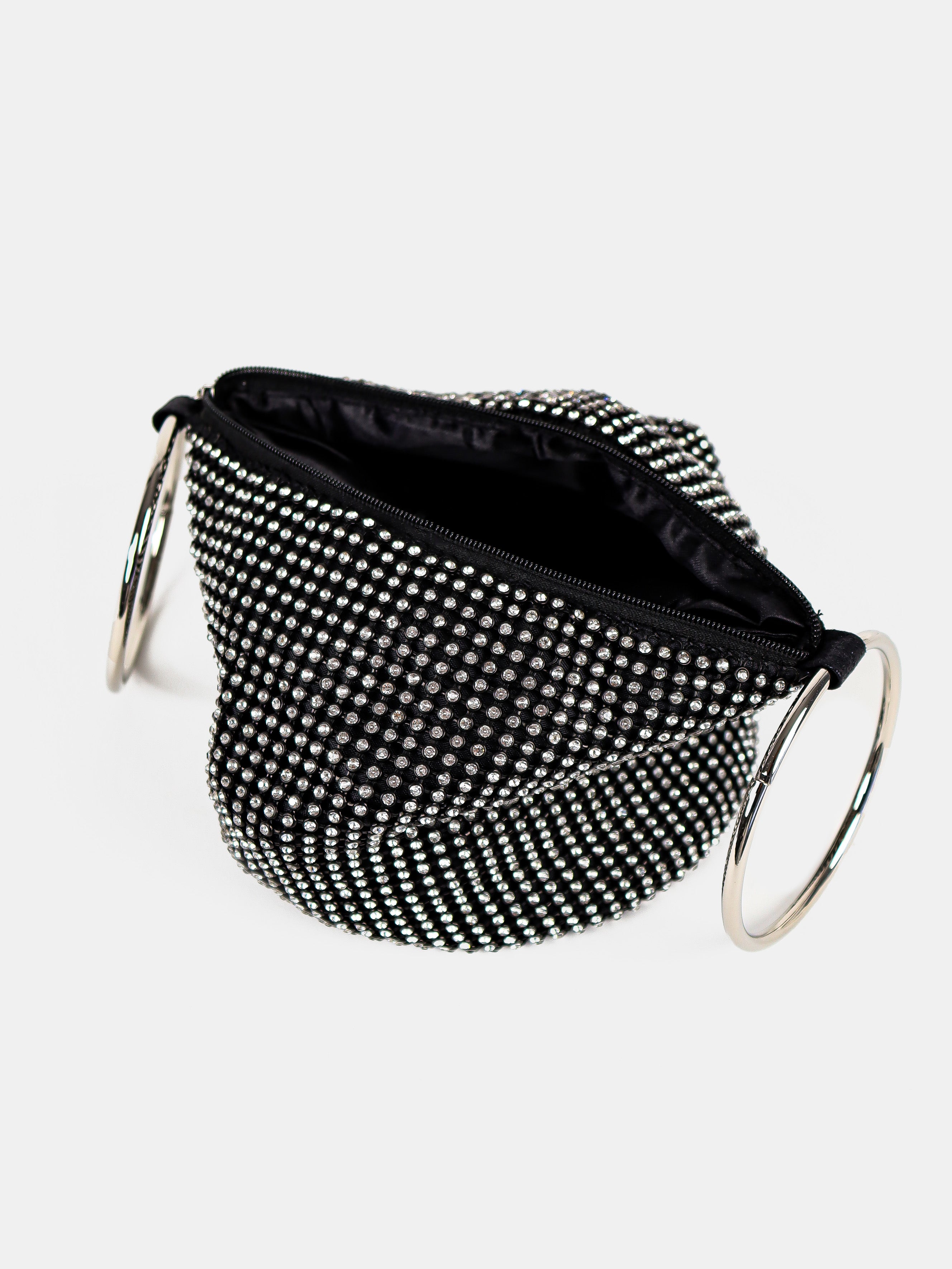 Jada Glomesh Evening Bag - Black