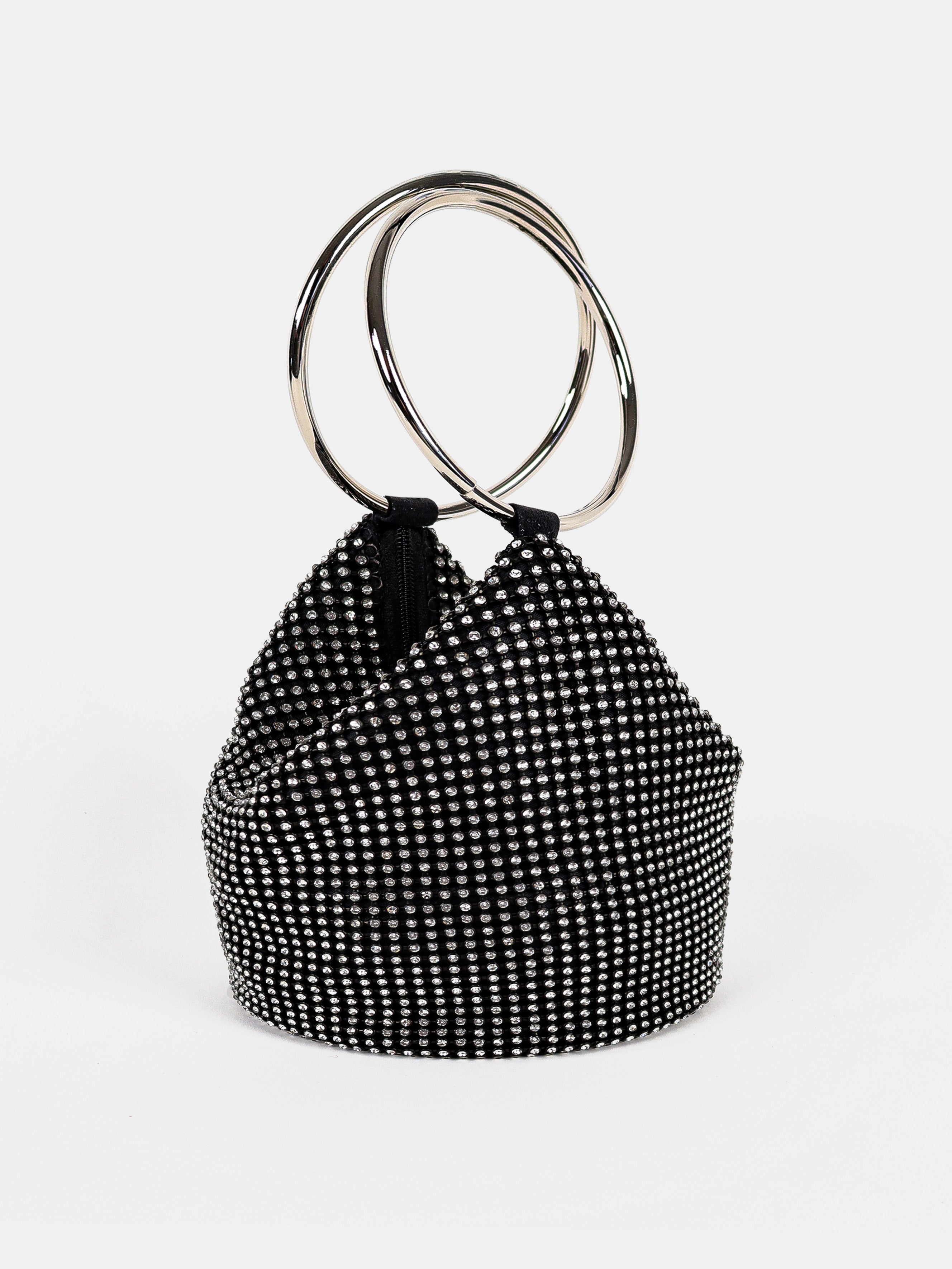 Jada Glomesh Evening Bag - Black