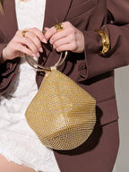 Jada Glomesh Evening Bag - Gold