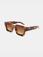 Jury Rectangular Sunglasses - Dark Tortoise Shell