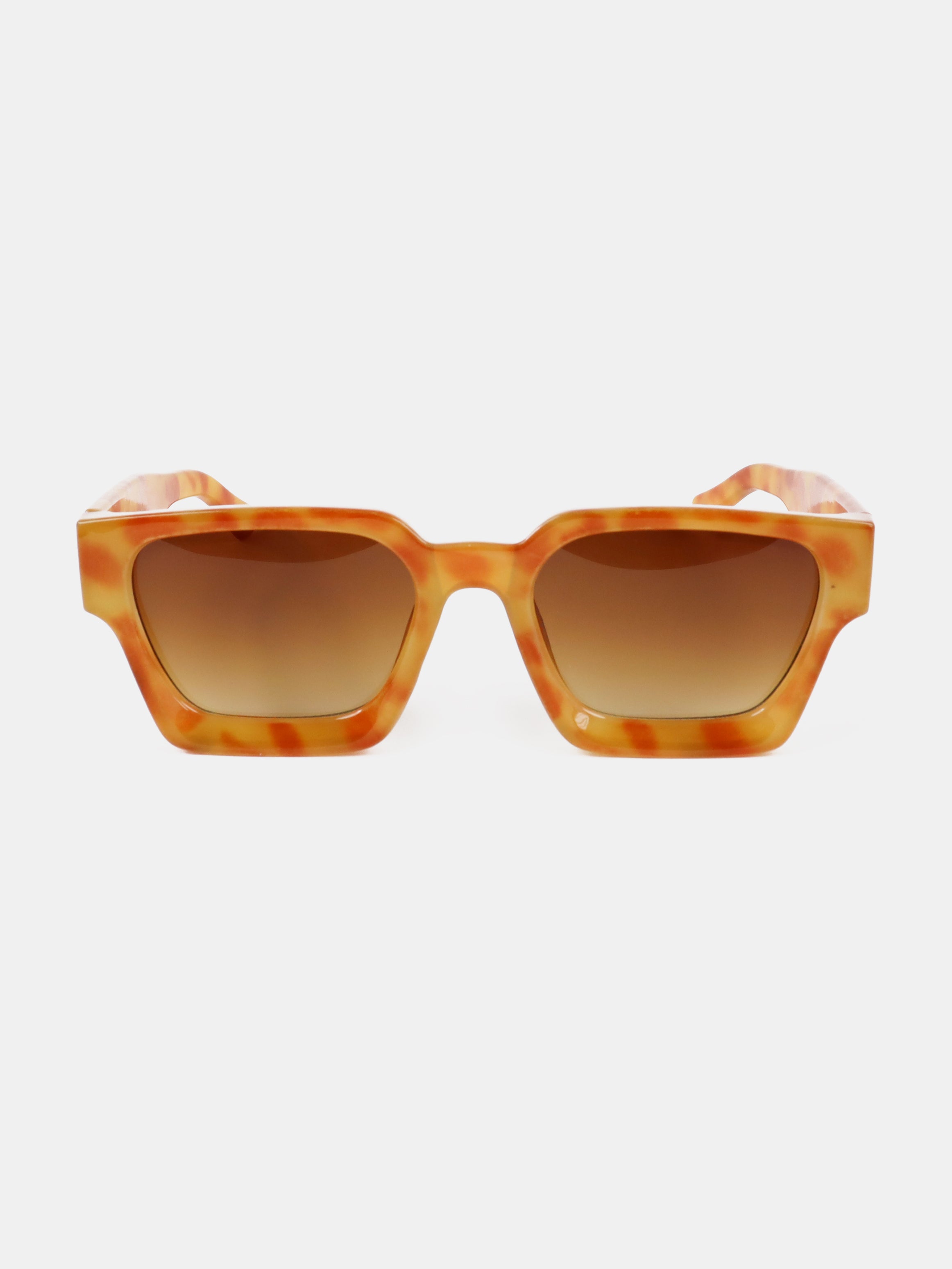 Jury Rectangular Sunglasses - Vintage Tortoiseshell