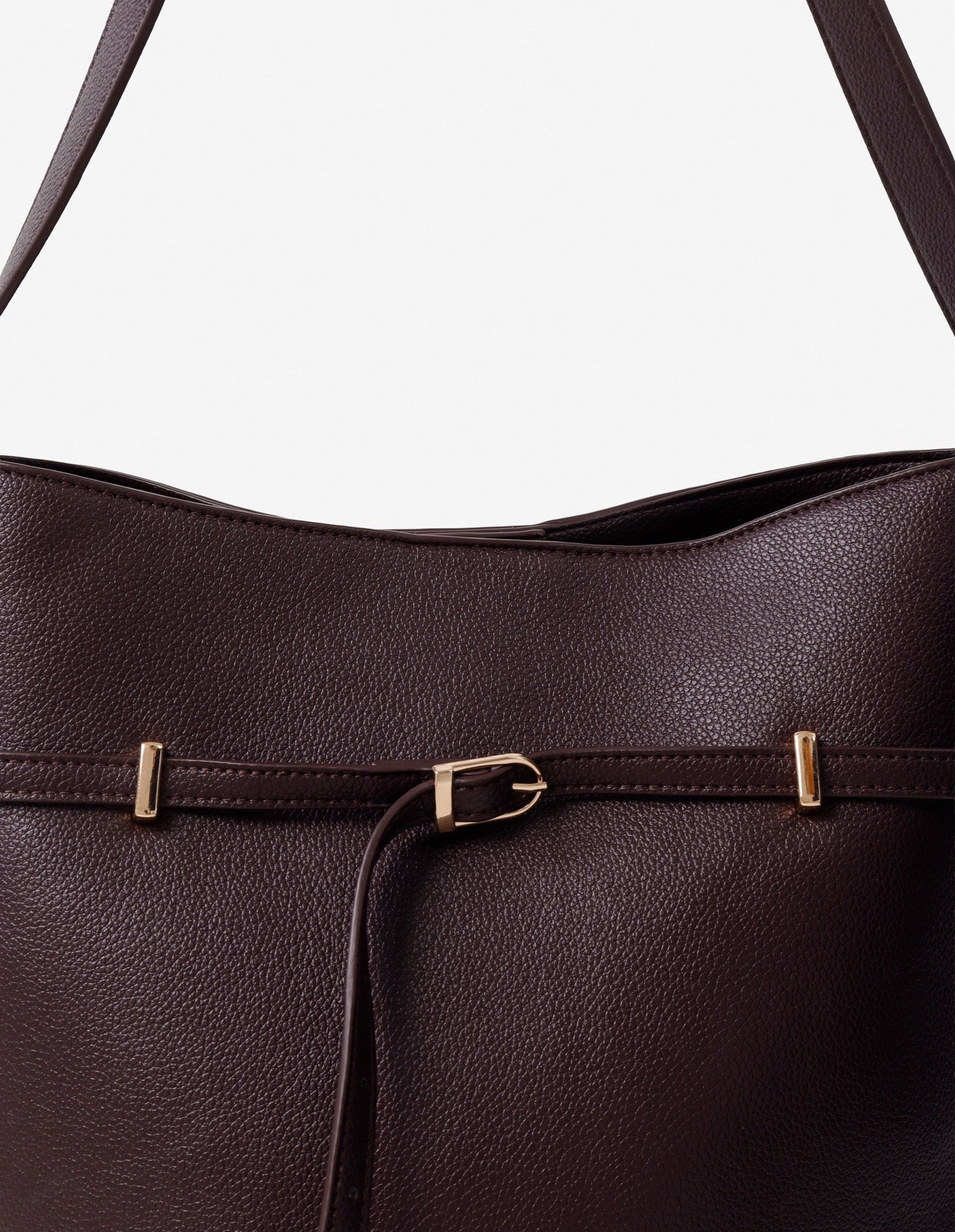 Leonie Belt Bucket Bag - Brown