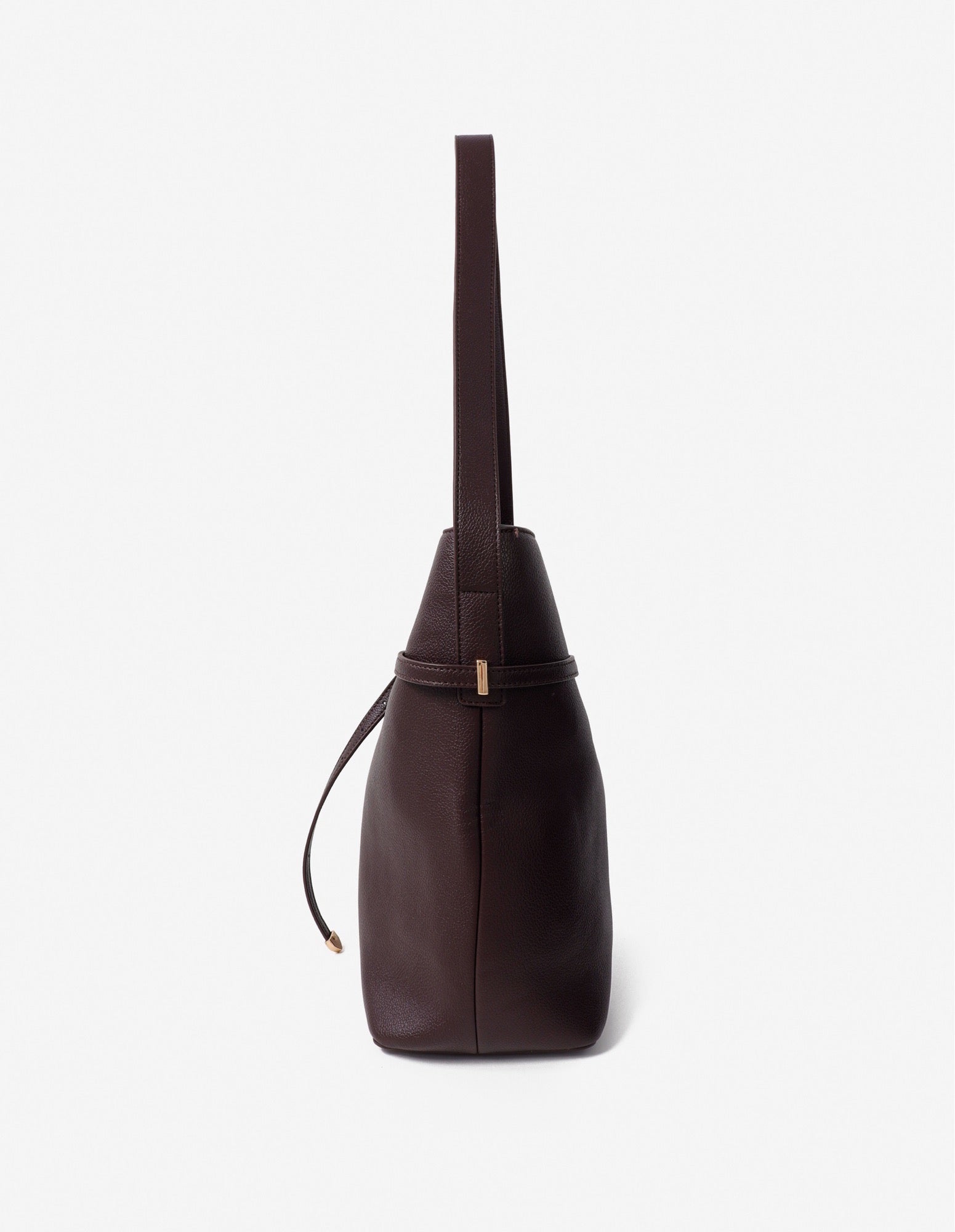 Leonie Belt Bucket Bag - Brown