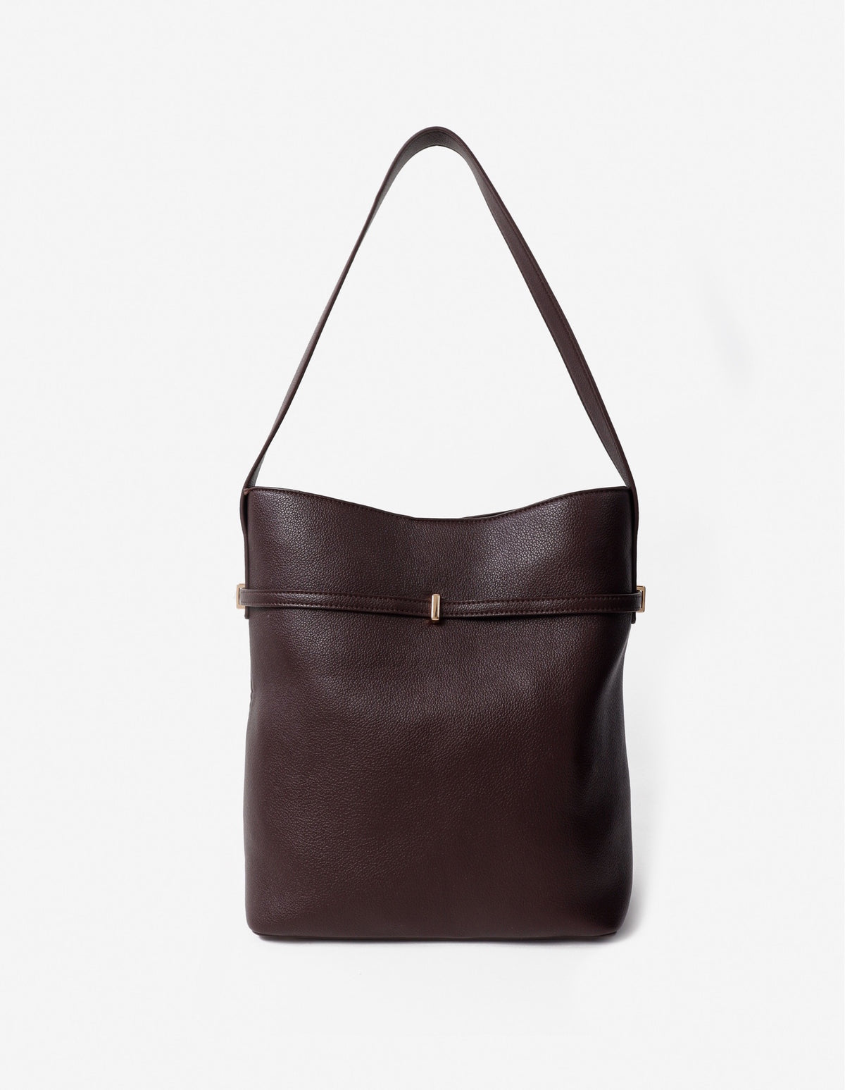 Leonie Belt Bucket Bag - Brown