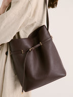 Leonie Belt Bucket Bag - Brown