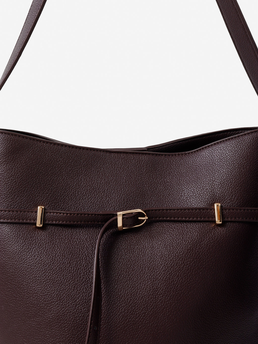 Leonie Belt Bucket Bag - Brown