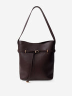 Leonie Belt Bucket Bag - Brown
