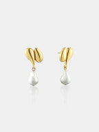 Liora Pearl Earrings - 18K Gold Plated
