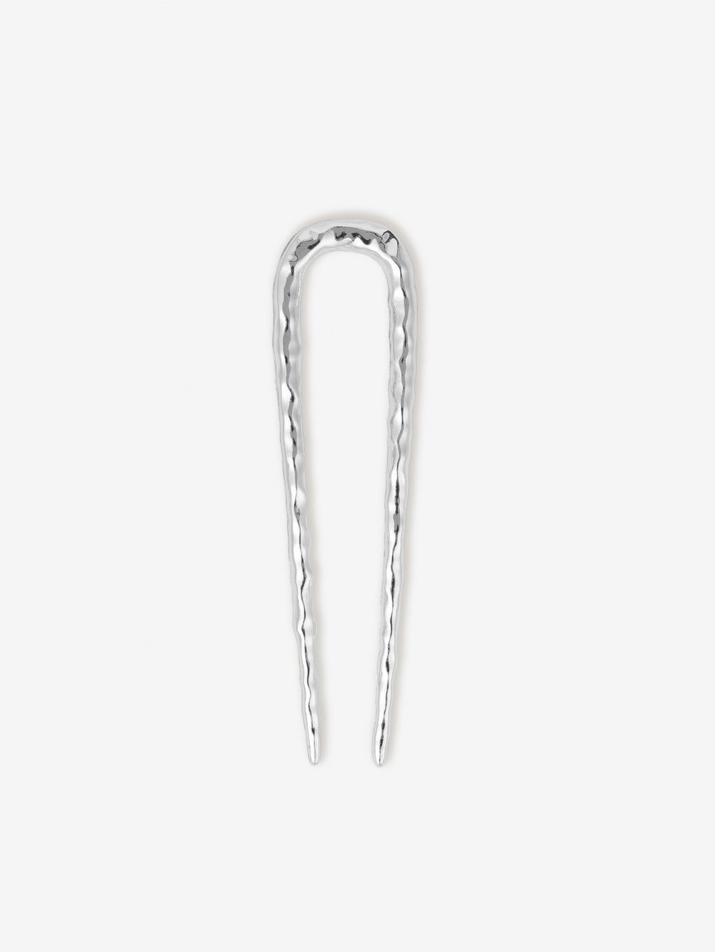 Louise Hammered French Pin - Silver