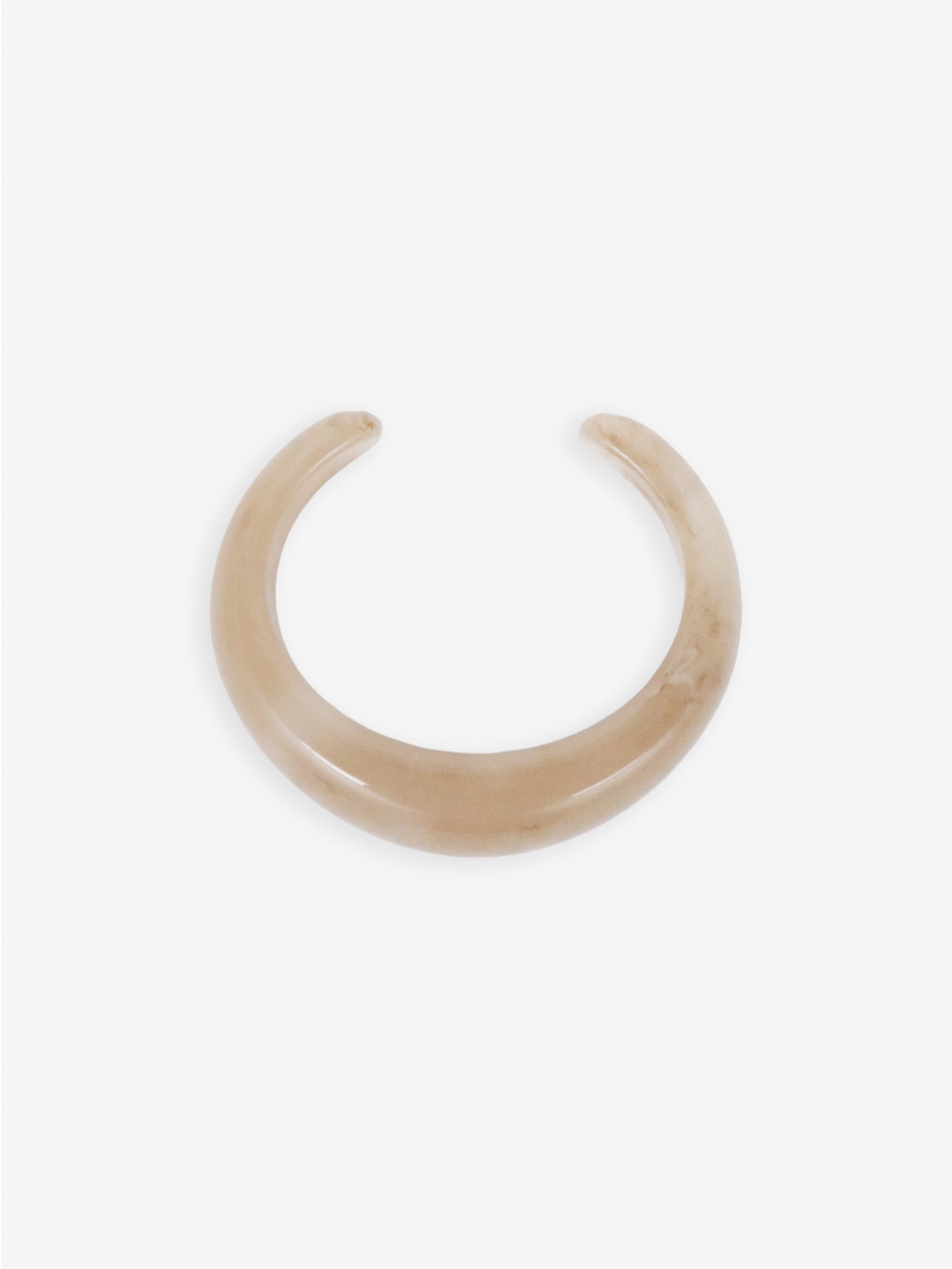 Lumi Resin Bangle - Cream