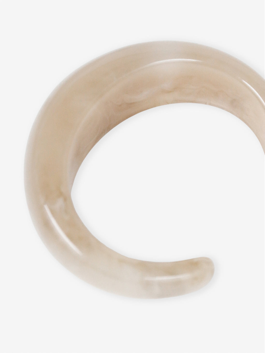 Lumi Resin Bangle - Cream