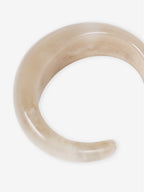 Lumi Resin Bangle - Cream