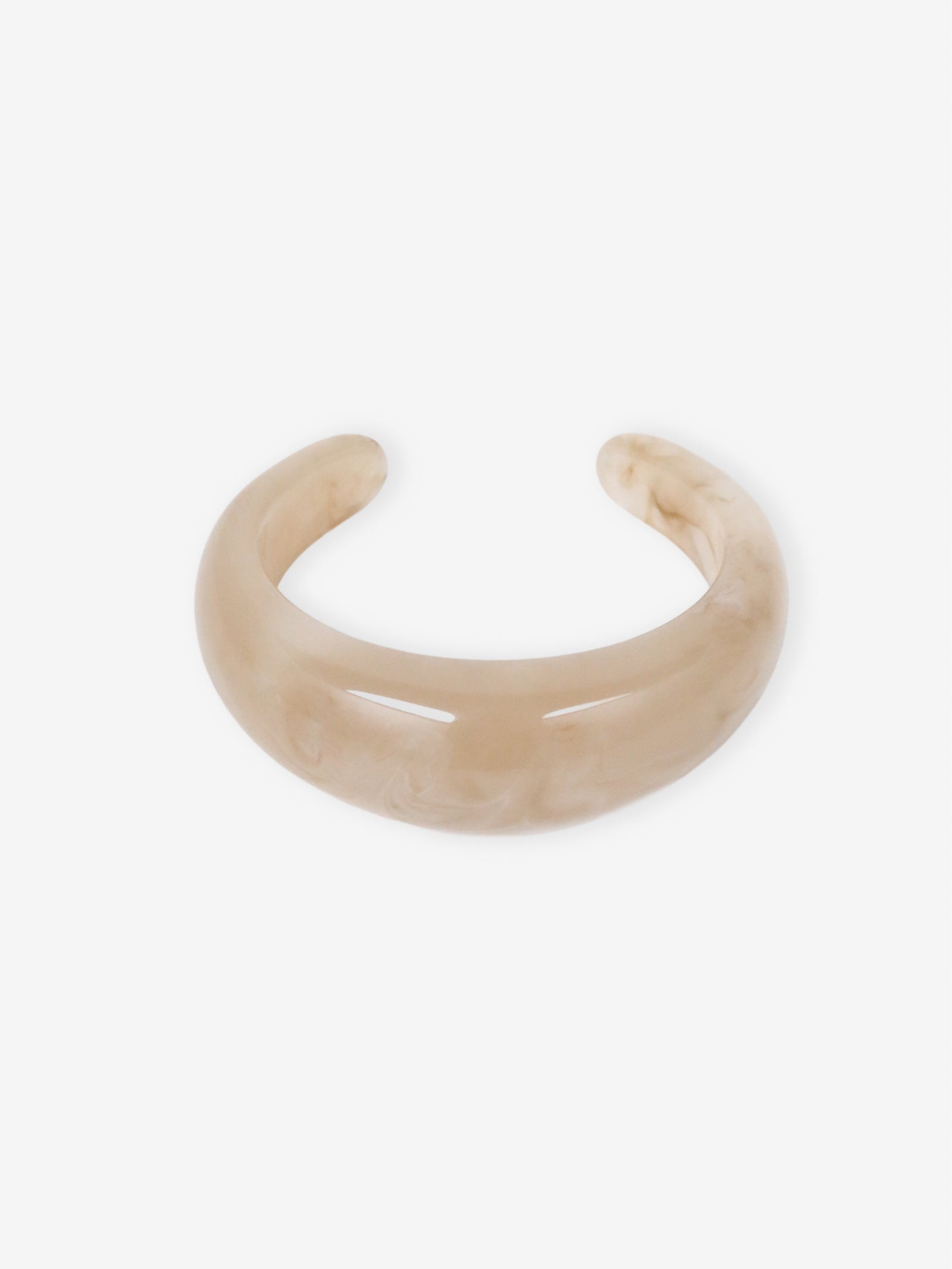 Lumi Resin Bangle - Cream