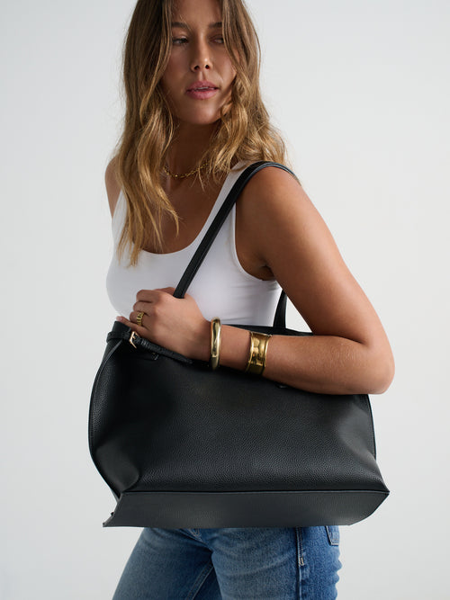 Mila Buckle Tote Bag