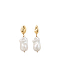 Natural Organic Pearl Drop Earrings
