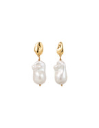 Natural Organic Pearl Drop Earrings