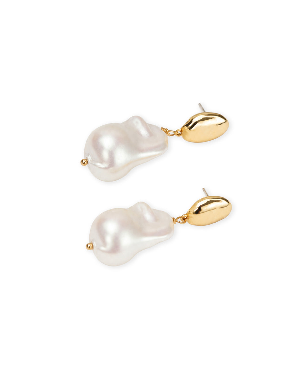 Natural Organic Pearl Drop Earrings