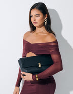 Nova Clutch Bag - Black