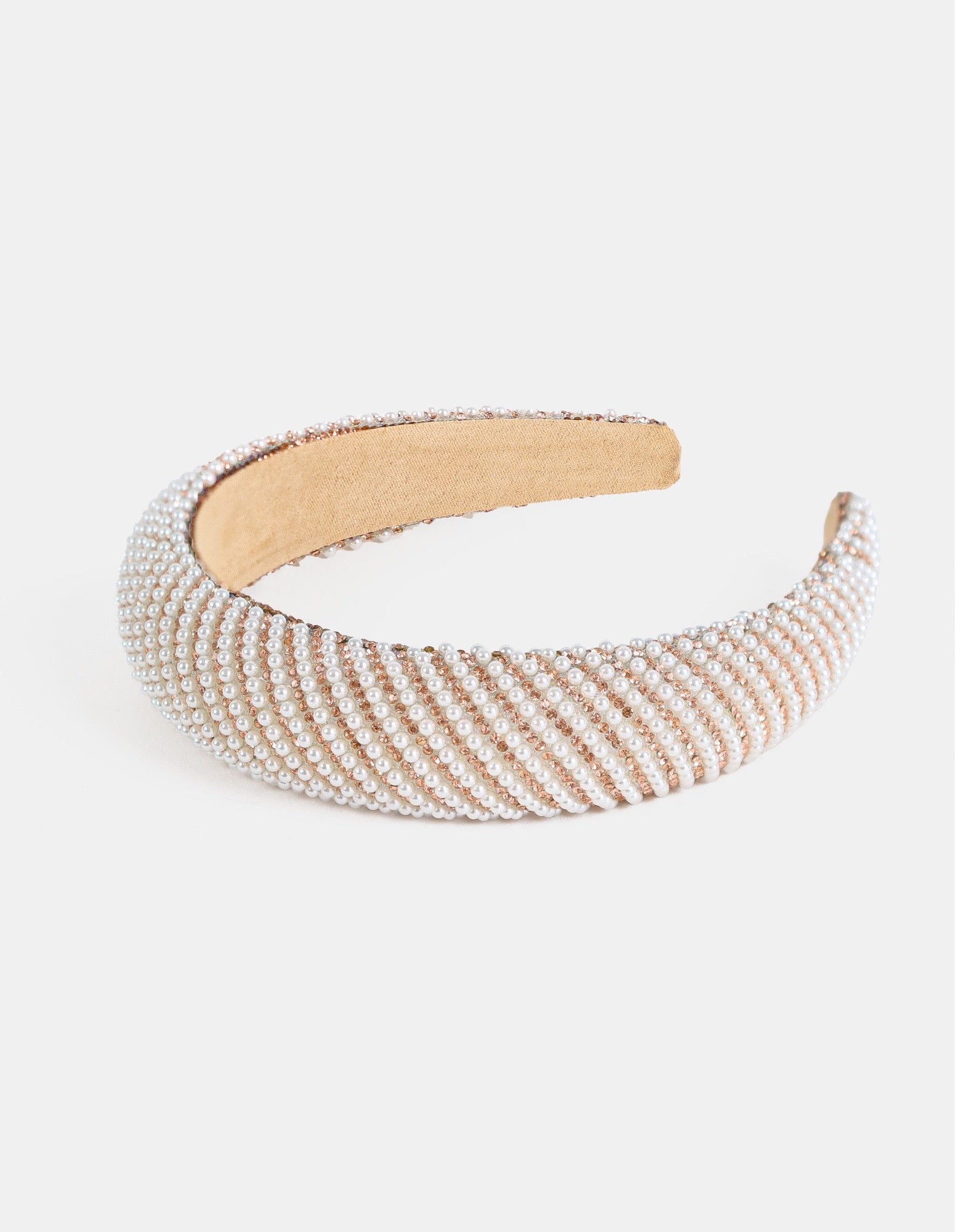 Oblique Pearl Statement Headband