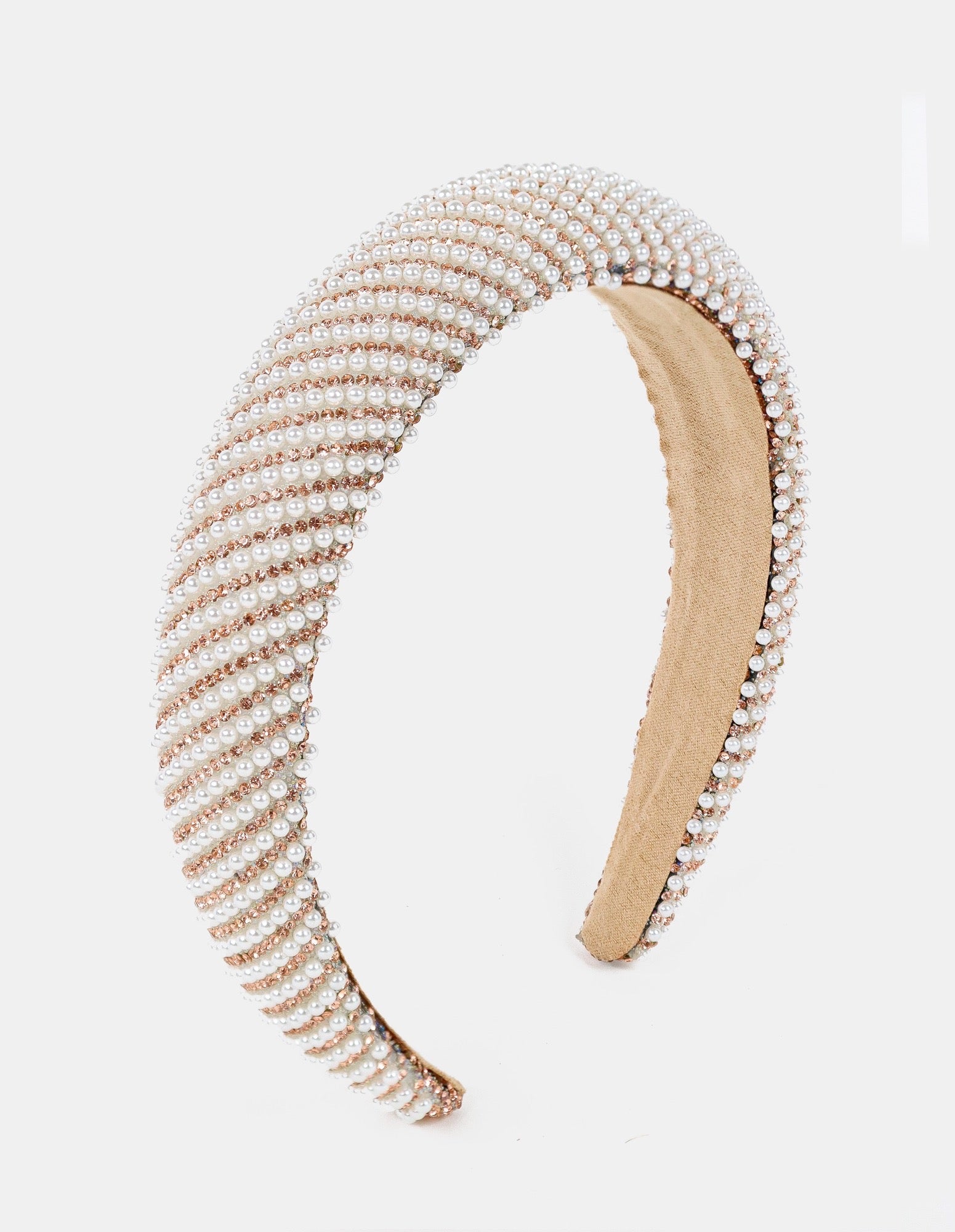 Oblique Pearl Statement Headband