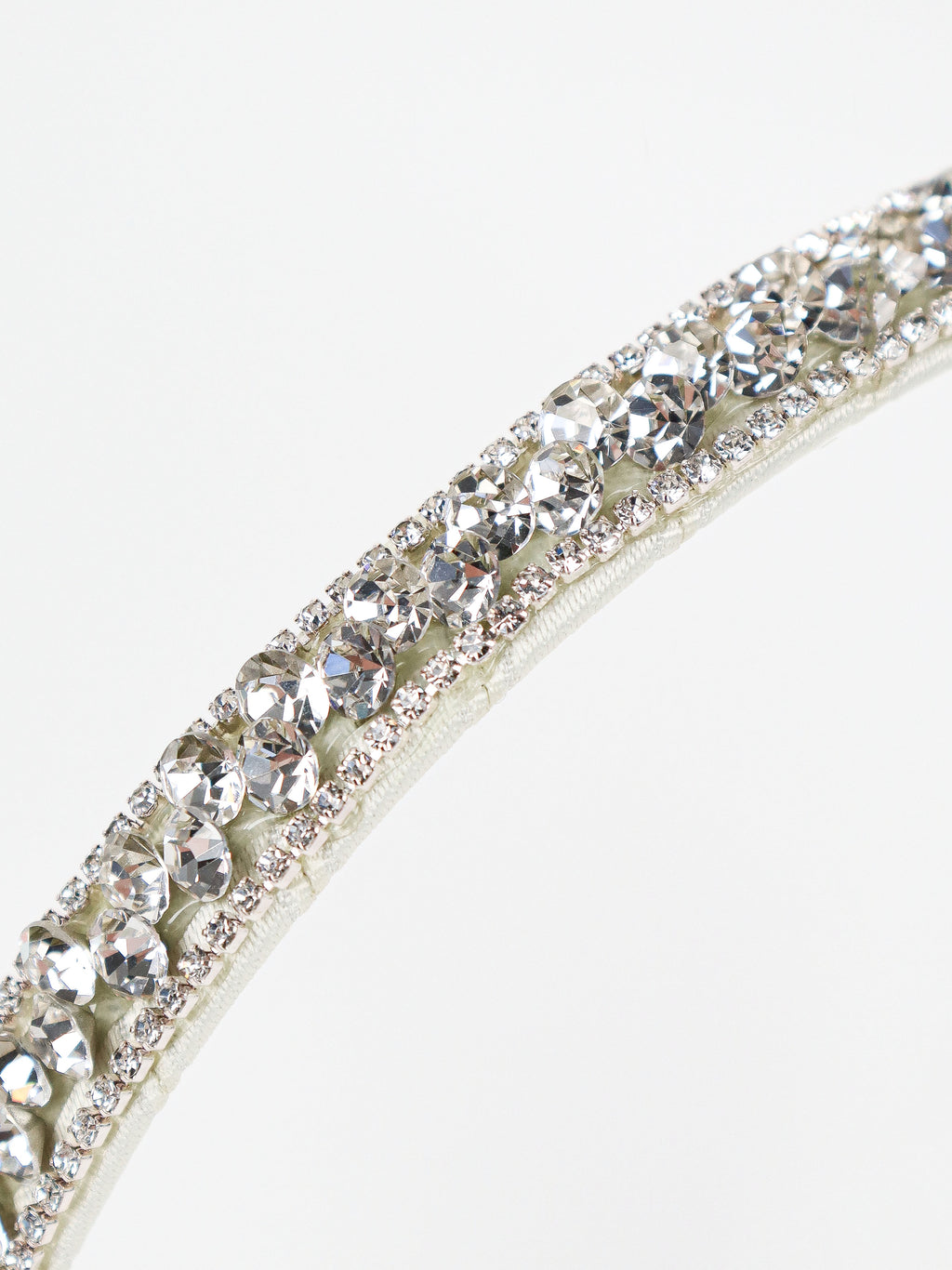 Olivia Silver Crystal Statement Headband