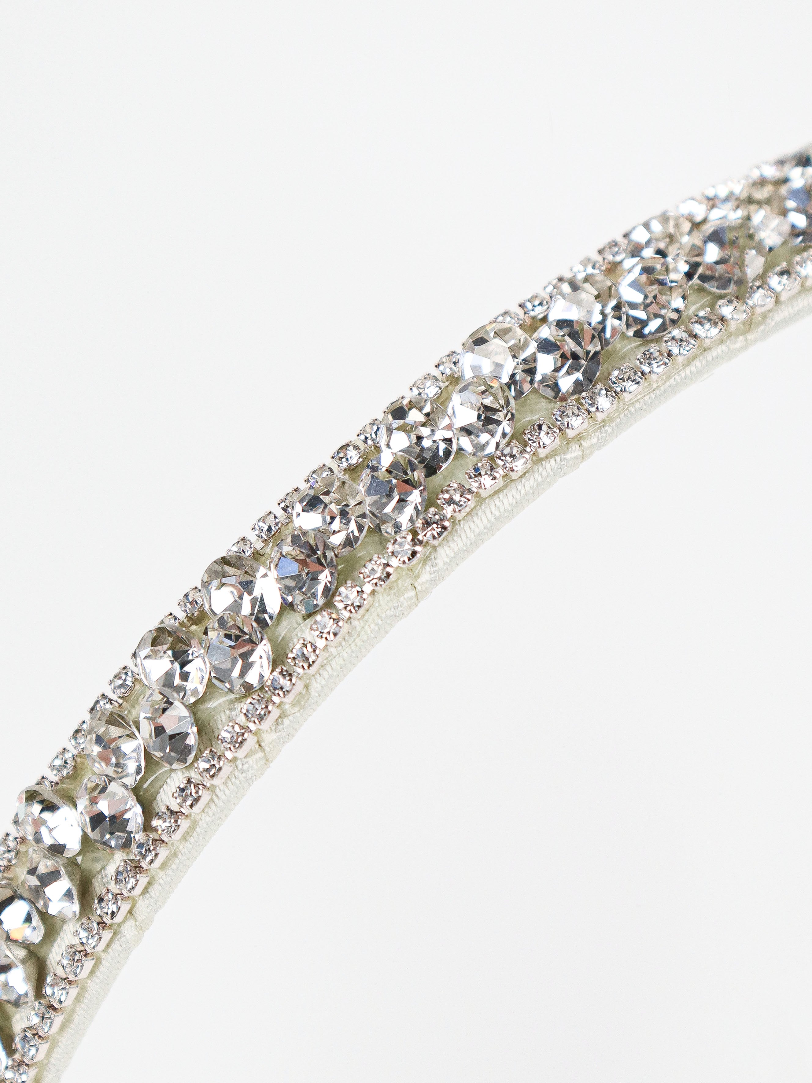 Olivia Silver Crystal Statement Headband