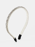 Olivia Silver Crystal Statement Headband