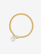 Organic Pearl Pendant Bracelet