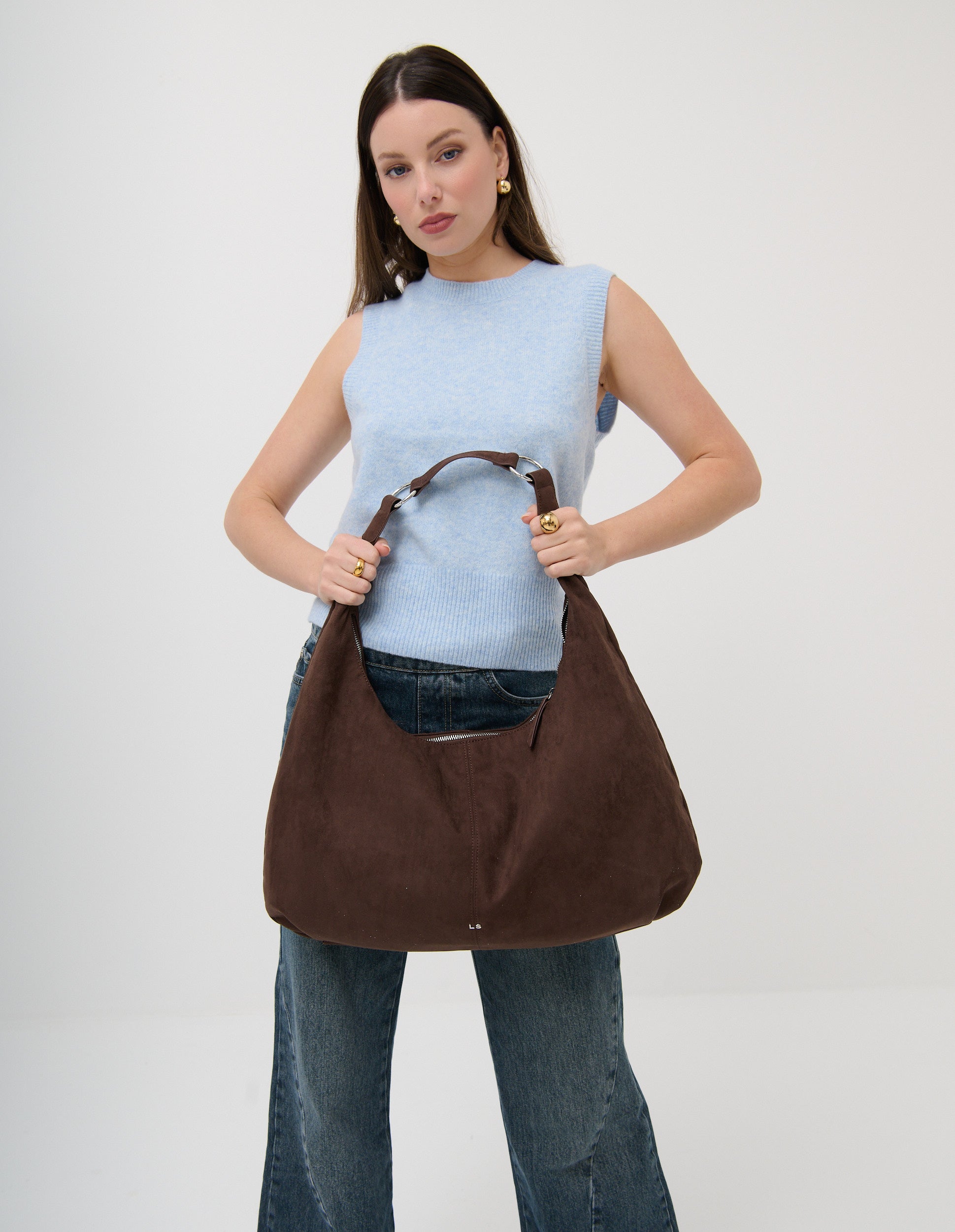 Organica Hobo Shoulder Bag - Brown